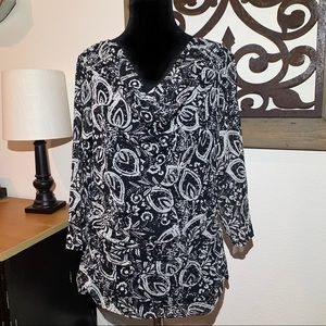 Alfani Paisley Blouse